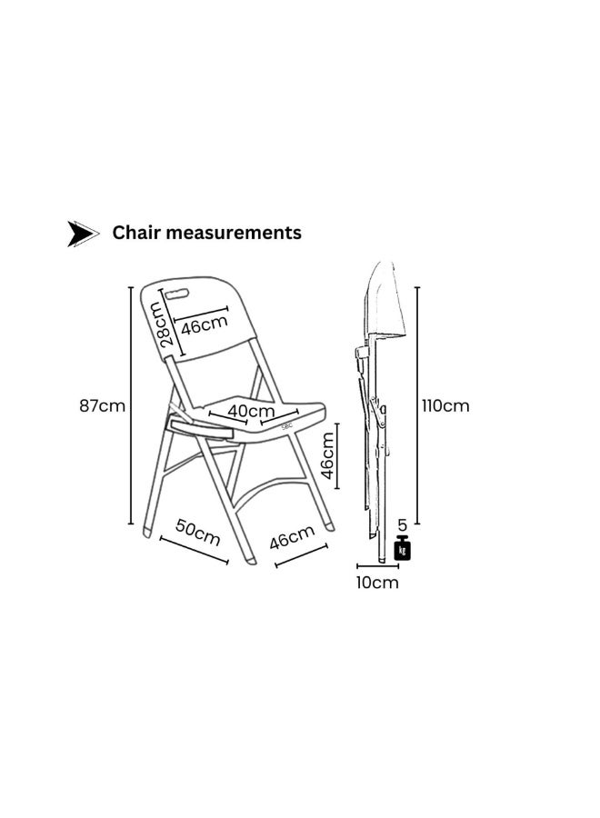 صن بوت كوميرس مجموعة كراسي قابلة للطي - قطعتين - لون أحمر - Image 3